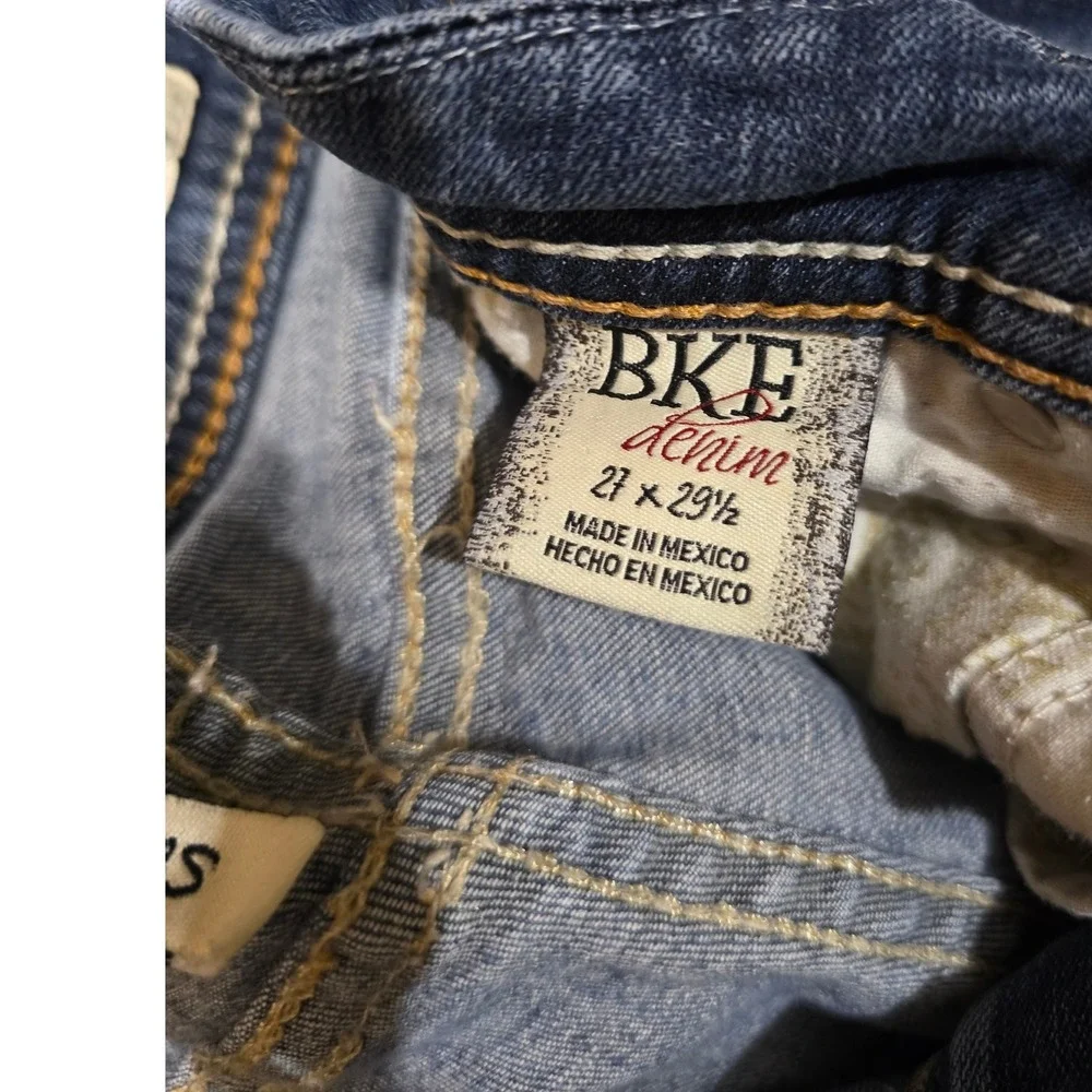 BKE Kate Straight Leg Jeans Dark Wash Denim Women's Size 27x29.5‎